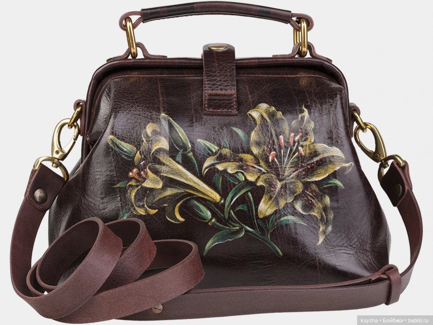 Кожаные сумки с росписью | Бэйбики Кожаные сумки с росписью — Интересное и необычное: фотоподборки