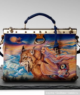Кожаные сумки с росписью | Бэйбики Кожаные сумки с росписью — Интересное и необычное: фотоподборки (фото 7)