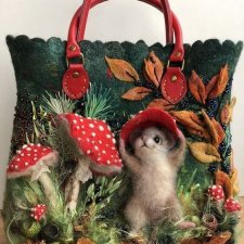 Какая прелесть... валяные сумочки