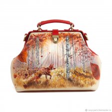 Кожаные сумки с росписью