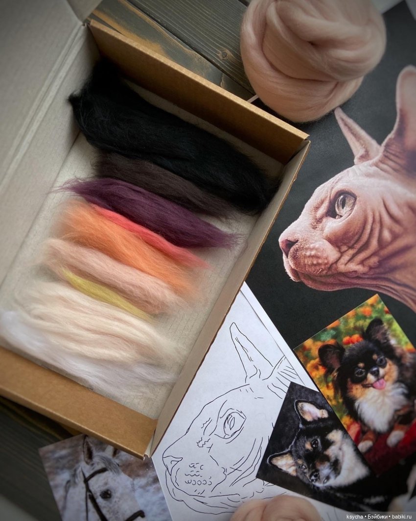 Живопись шерстью от Анны Вострухиной