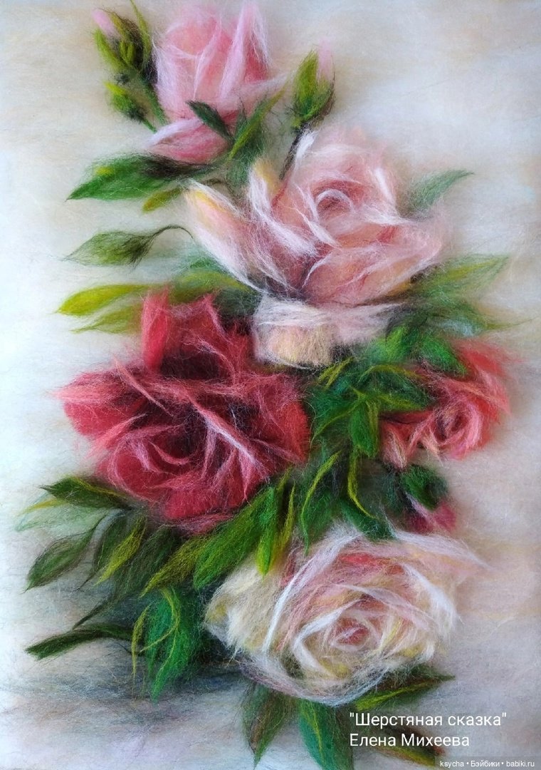 Живопись шерстью — Авторские украшения и аксессуары для кукол: фото