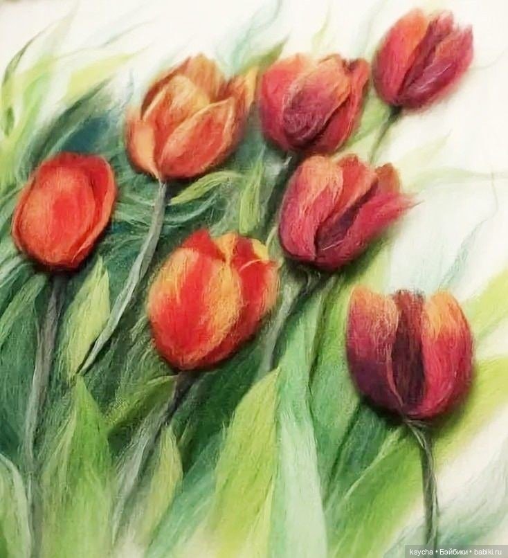 Живопись шерстью — Авторские украшения и аксессуары для кукол: фото