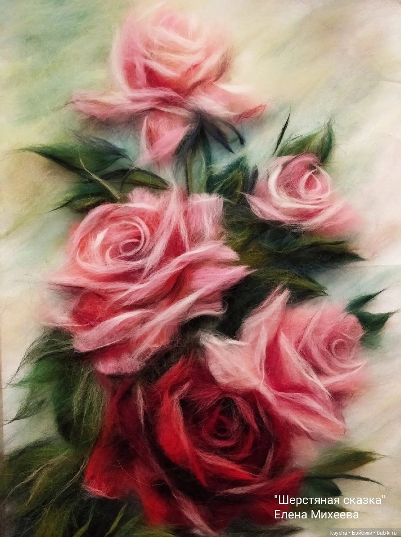 Живопись шерстью — Авторские украшения и аксессуары для кукол: фото (фото 6)