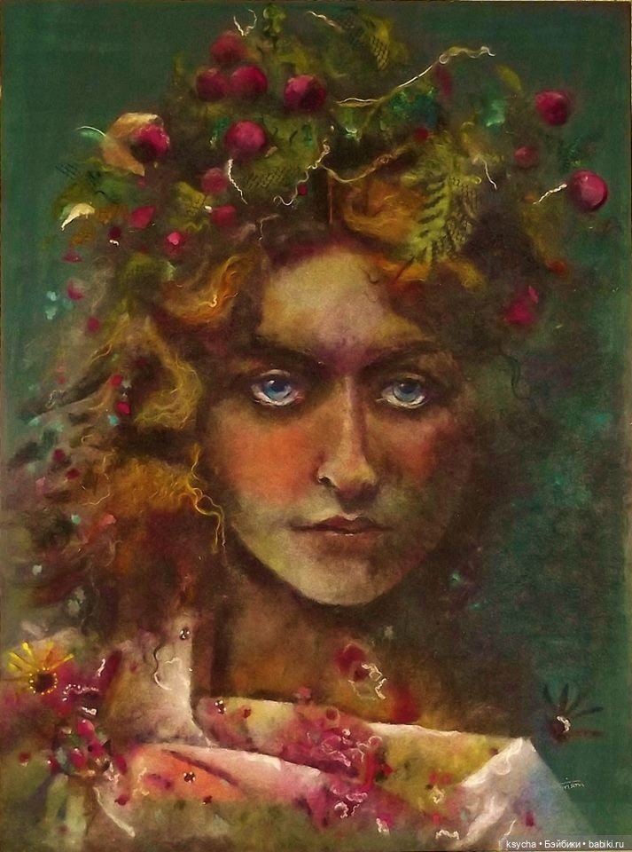 Живопись шерстью — Авторские украшения и аксессуары для кукол: фото (фото 10)