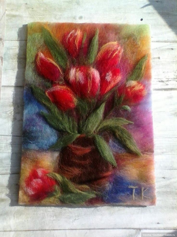 Живопись шерстью — Авторские украшения и аксессуары для кукол: фото