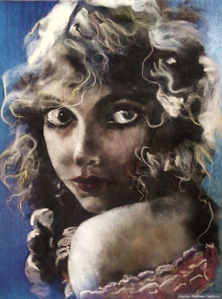 Живопись шерстью — Авторские украшения и аксессуары для кукол: фото