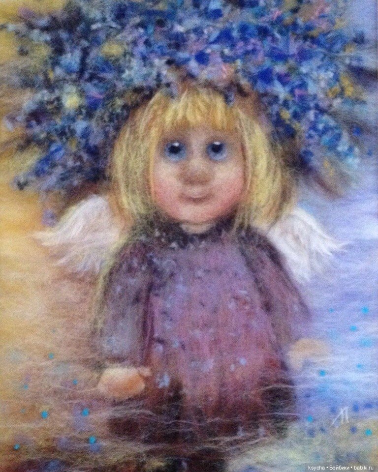 Живопись шерстью — Авторские украшения и аксессуары для кукол: фото