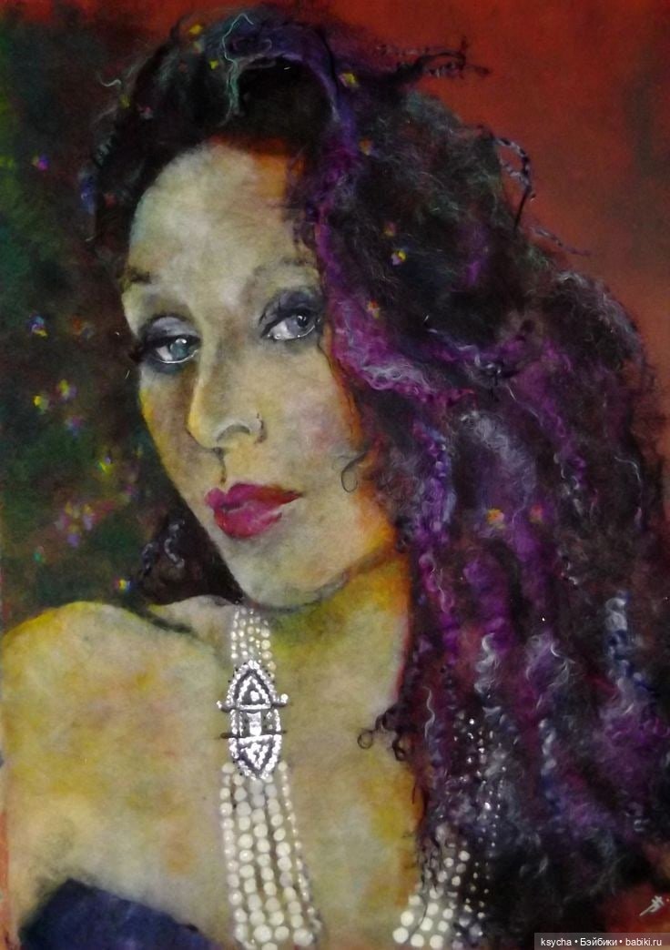 Живопись шерстью — Авторские украшения и аксессуары для кукол: фото