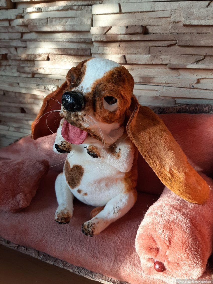 Бассет хаунд Себастьян — Домашние фото авторских игрушек: Тедди (фото 3)