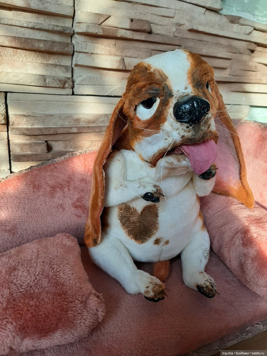 Бассет хаунд Себастьян — Домашние фото авторских игрушек: Тедди (фото 2)