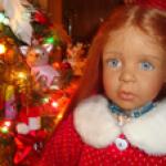 Марселина и елочка. Моя коллекционная кукла из коллекции "Luna Baby's collection"