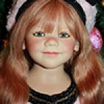 Ида под елочкой. Коллекционная кукла от Annette Himstedt