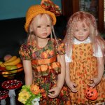 Веселый праздник Halloween и мои куклы от Annette Himstedt