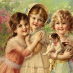 Дети в живописи. Французский художник Эмиль Вернон (Emile Vernon)