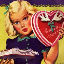 Старинные открытки с Денем Святого Валентина