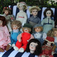 Большая коллекция Винтажных реплик с антикварных кукол - Часть 2