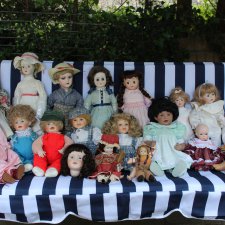 Большая коллекция Винтажных реплик с антикварных кукол