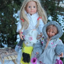 Снежные забавы Кети и Рози. Провожаем зиму