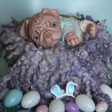 Щеночек мопс реборн Монти(1)