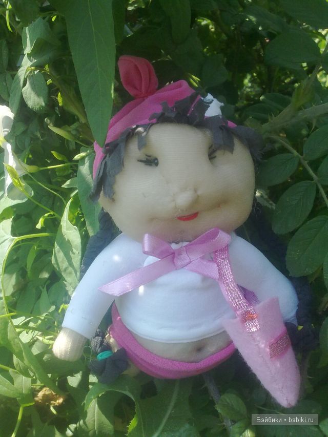 У меня родились радужные пупсы-домовята. Куклы из капрона (фото 2)