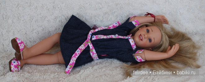 Аннушка с зубками, игровая шарнирная куколка Gotz