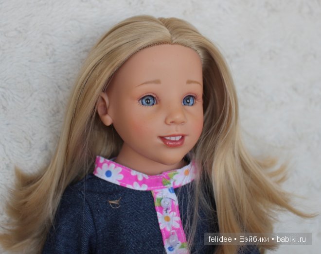 Аннушка с зубками, игровая шарнирная куколка Gotz