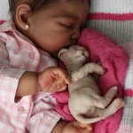 Мулаточка реборн Сиян, мы еще немного пофотографировались