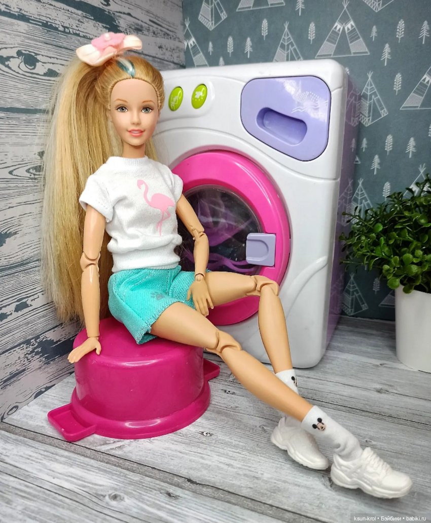 Как сделать стиральную машинку для кукол. How to make a washing machine for dolls