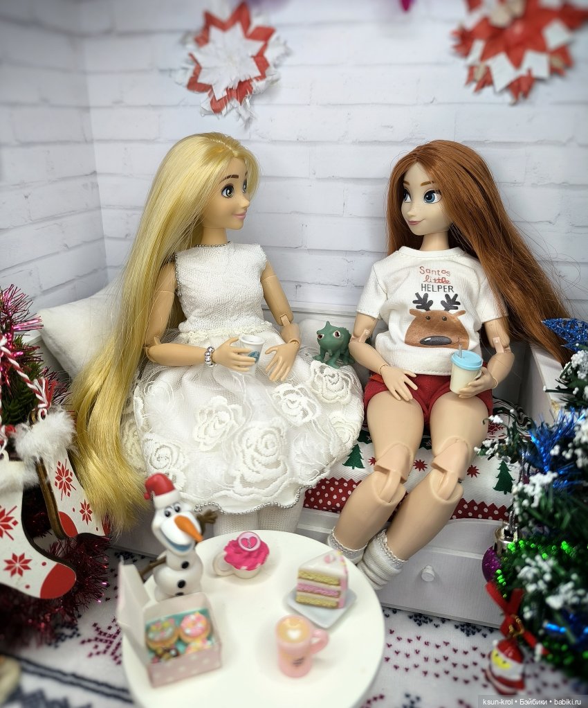 Предновогодние посиделки Анны и Рапунцель (фото 4)