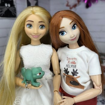 Предновогодние посиделки Анны и Рапунцель