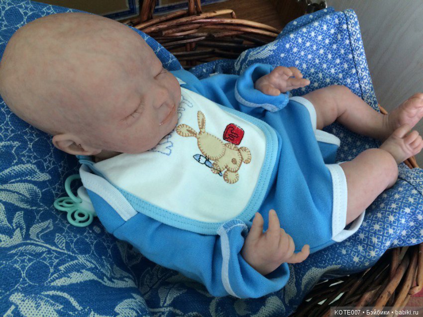 Новорожденный спящий малыш, реборн