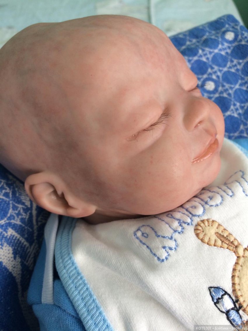 Новорожденный спящий малыш, реборн (фото 4)