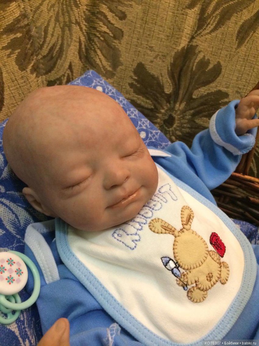 Новорожденный спящий малыш, реборн (фото 5)