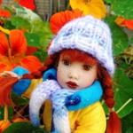 Два рыжих-рыжих солнышка оранжевого цвета