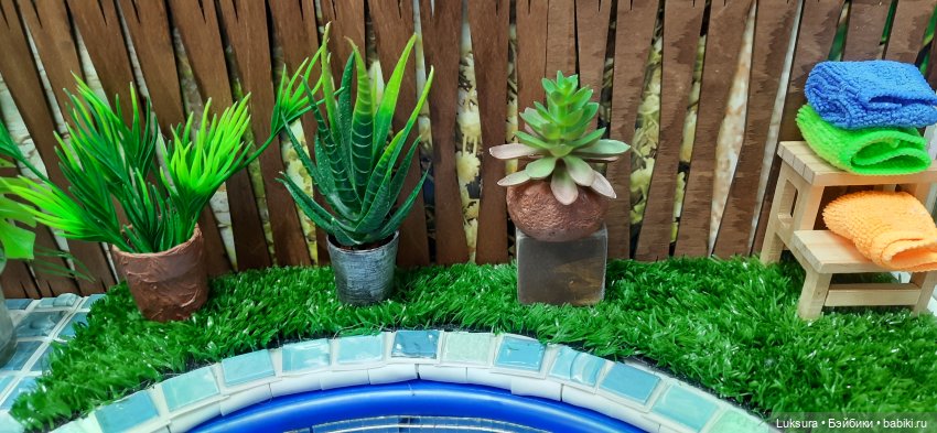 Медовый месяц у бассейна — Аксессуары для кукол своими руками: идеи (фото 10)