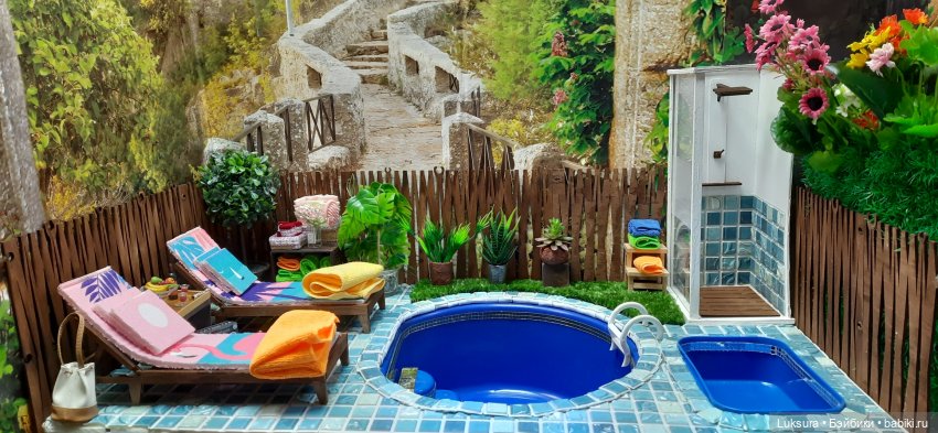Медовый месяц у бассейна — Аксессуары для кукол своими руками: идеи