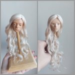 Парик из козочки для Птички Лоры, Китти, Адель, Чарли и им подобным головам, размером 10.5-11 см