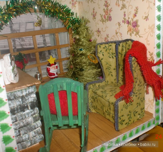Новогодняя сценка — Румбоксы и кукольные интерьеры: фото (фото 4)