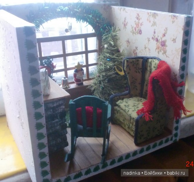 Новогодняя сценка — Румбоксы и кукольные интерьеры: фото (фото 5)