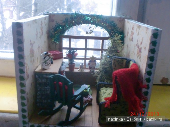 Новогодняя сценка — Румбоксы и кукольные интерьеры: фото (фото 7)