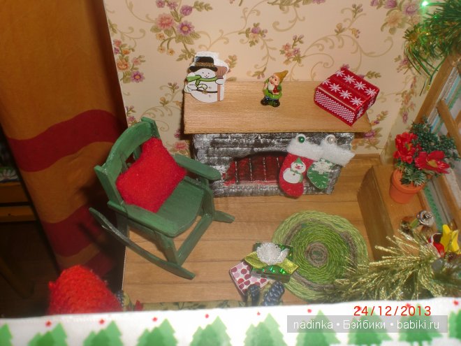 Новогодняя сценка — Румбоксы и кукольные интерьеры: фото (фото 3)