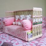 Кроватка для куклы из веера. Подробный мастер класс