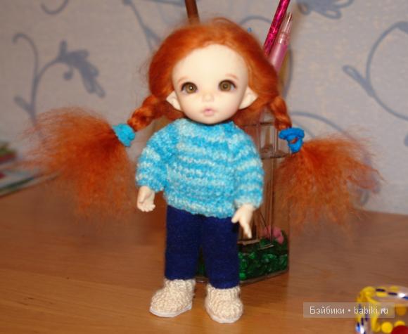 Рыжий топик — Одежда и обувь для кукол BJD (БЖД): 1/3