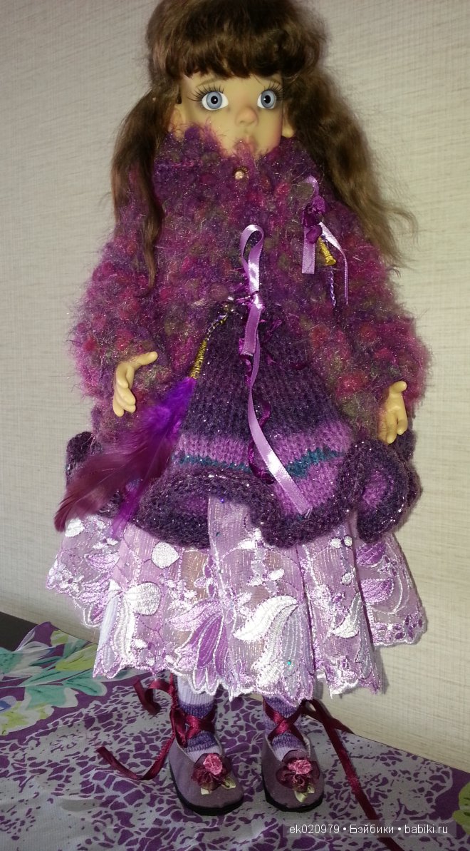 Наряд для кукол МСД от Кайе Виггз "Сливовое очарование" (фото 3)