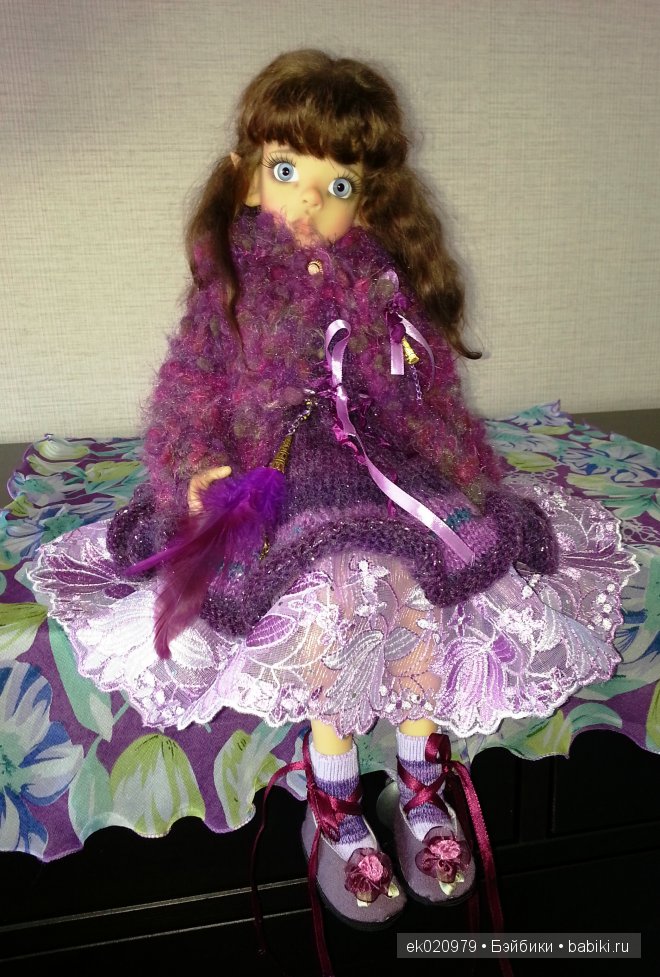Наряд для кукол МСД от Кайе Виггз "Сливовое очарование" (фото 4)