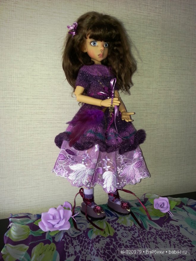 Наряд для кукол МСД от Кайе Виггз "Сливовое очарование"