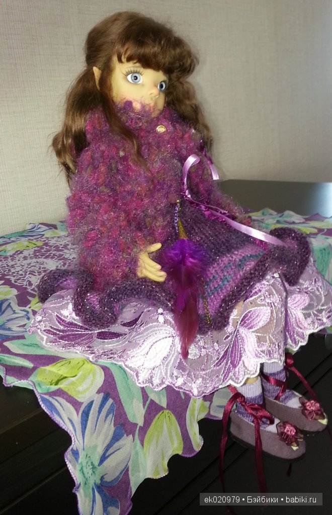 Наряд для кукол МСД от Кайе Виггз "Сливовое очарование" (фото 5)