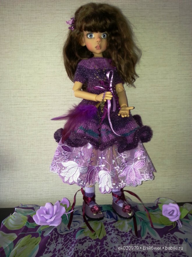 Наряд для кукол МСД от Кайе Виггз "Сливовое очарование"