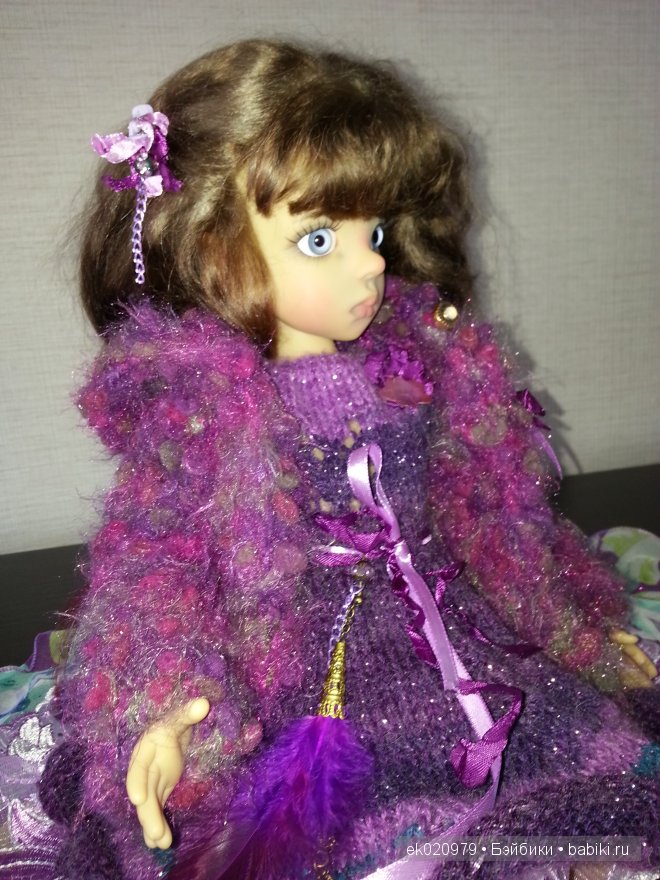 Наряд для кукол МСД от Кайе Виггз "Сливовое очарование" (фото 8)